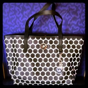 Polka Dot Michael Kors Small Tote